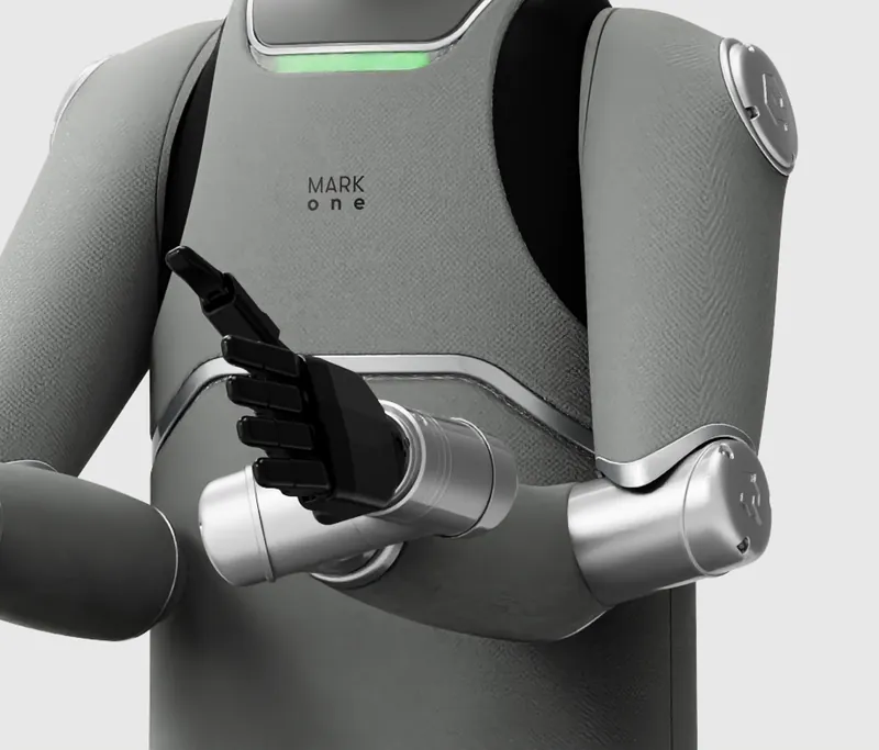MARK One hands working in front of its chest