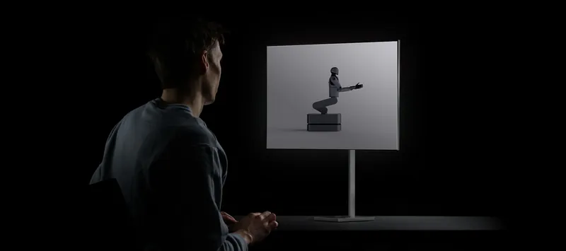 An operator in front of a screen showing MARK One